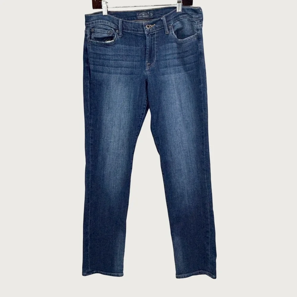 Lucky Brand Sweet N Straight Jeans 10/30‎ Dark Wash Classic Denim Boho Casual